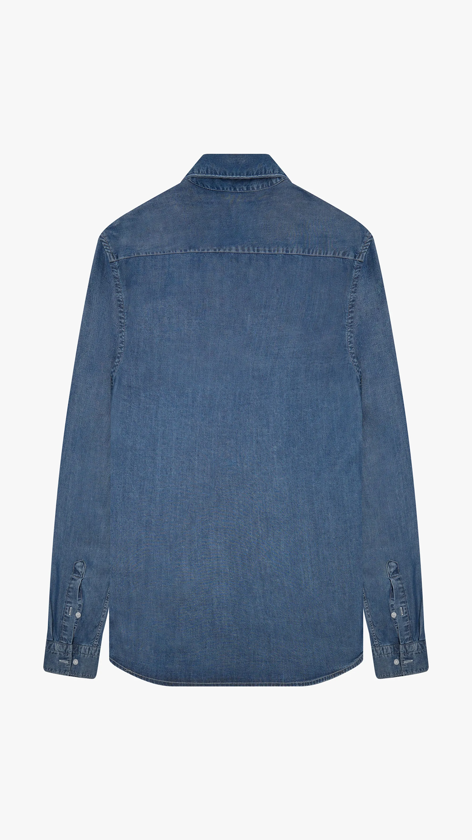 Long Sleeve Tencel Jeans Shirt